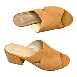Eileen Fisher Haven Sandy Brown Tumbled Nubuck Slide‎